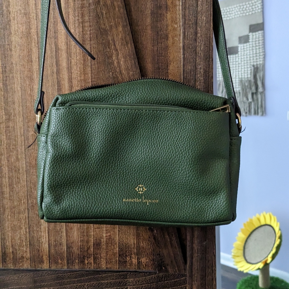Nanette Lepore Forest Green Crossbody Bag